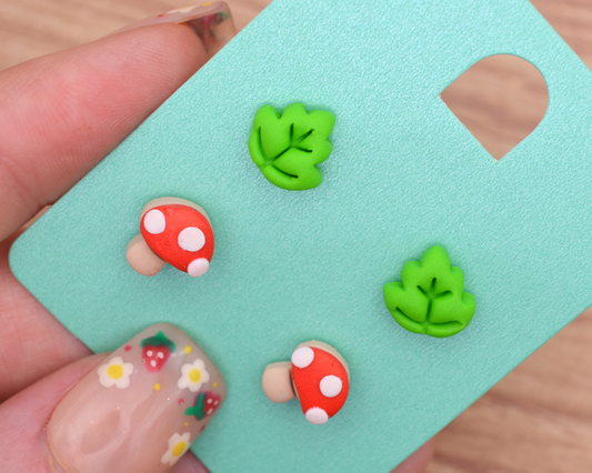 Leaves & Mushrooms 2 Stud Pack