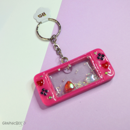 Game Console Sensory Shaker Resin Keyring