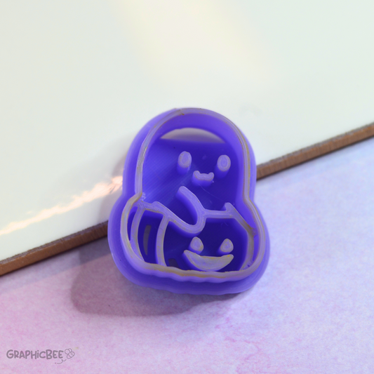 Ghost In Pumpkin Kawaii Clay Cutter