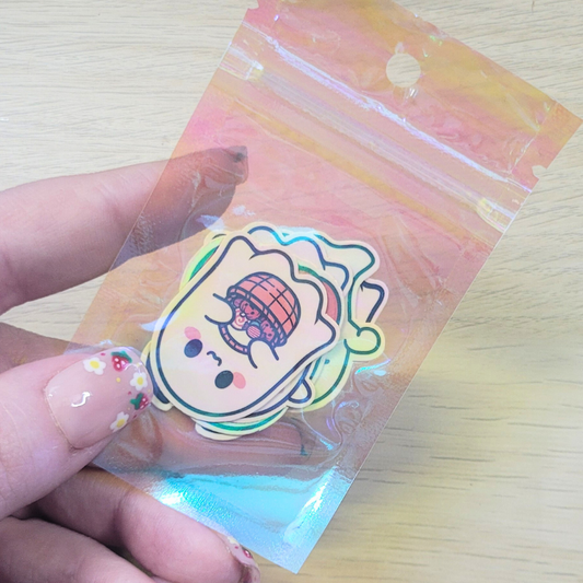 Cute Kawaii Ghost Sticker Bundle Holographic