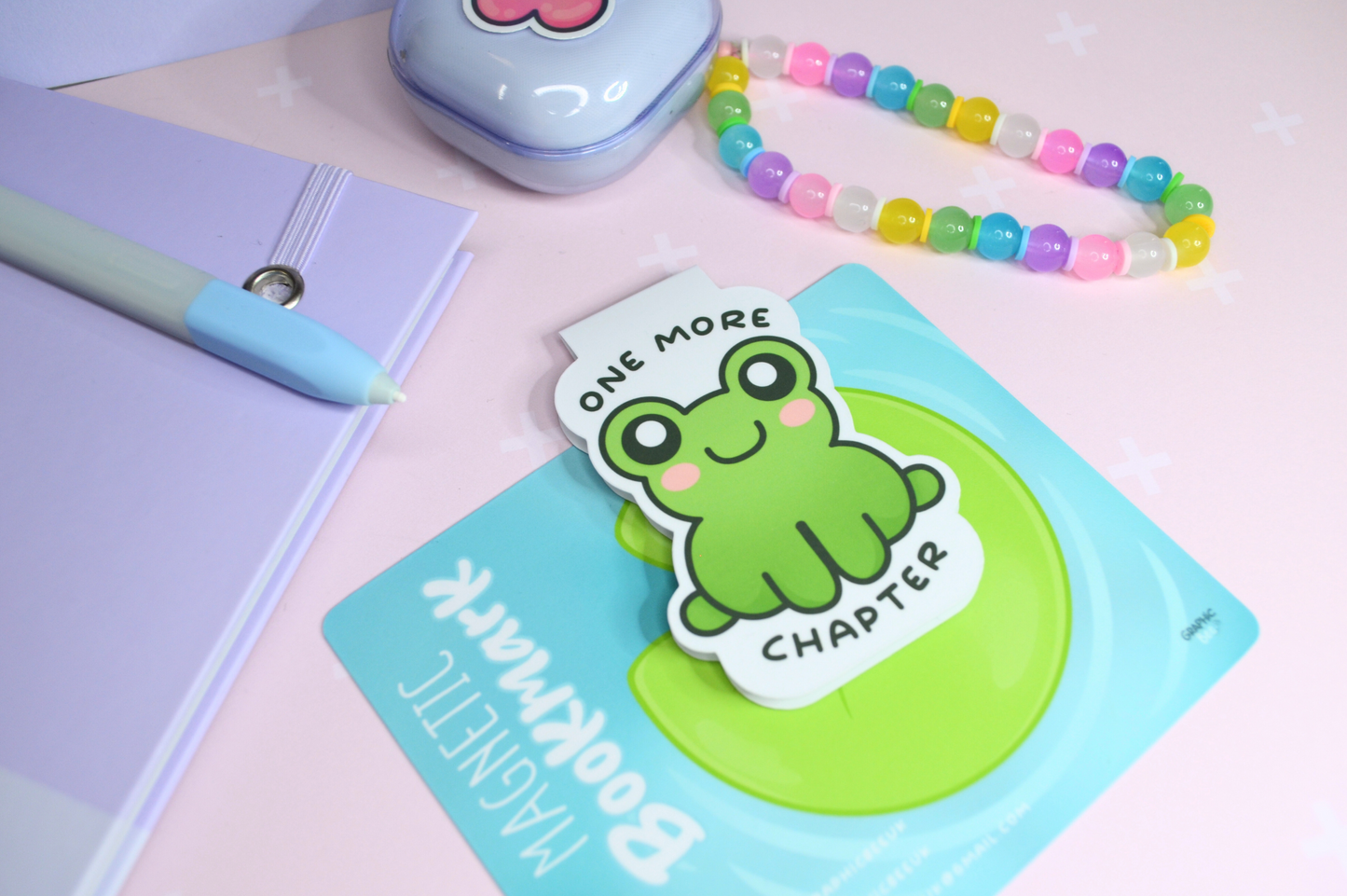 One More Chapter Froggie Magnetic Bookmark