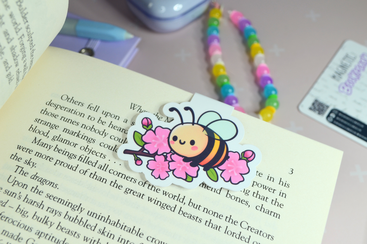 Buzzy Bee Magnetic Bookmark