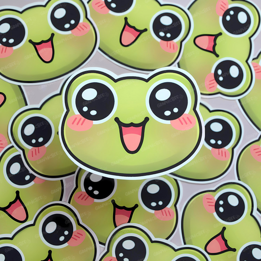 Froggy Face Sticker