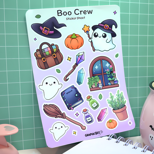 Boo Crew Sticker Sheet