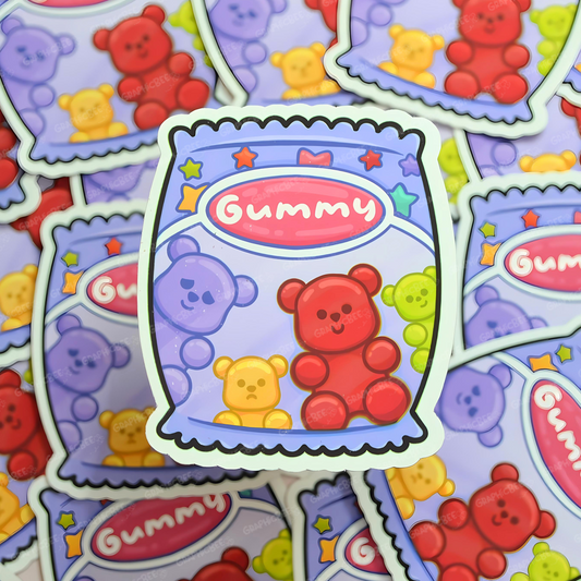 Jelly Bear Packet Sticker