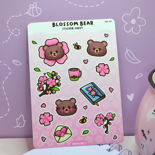 Blossom Bear Sticker Sheet